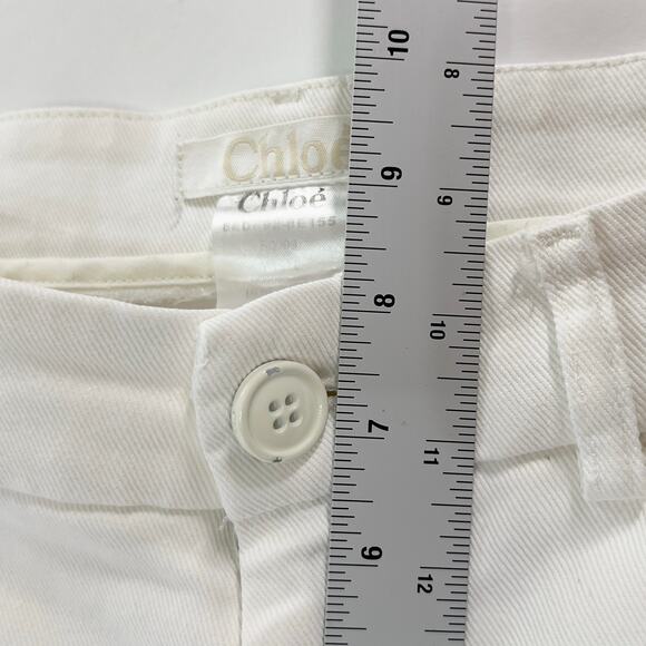 Chloe S White Low Rise Skinny Ankle Denim Jeans - Picture 8 of 10